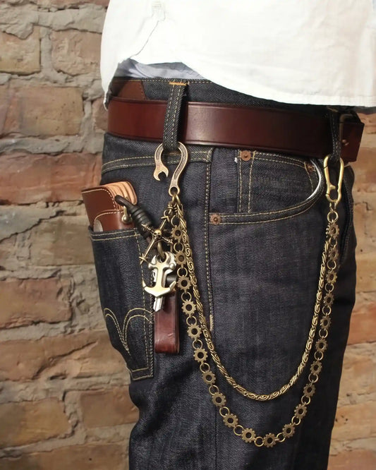 Outlaw Faith Mechanical Brass Chain
