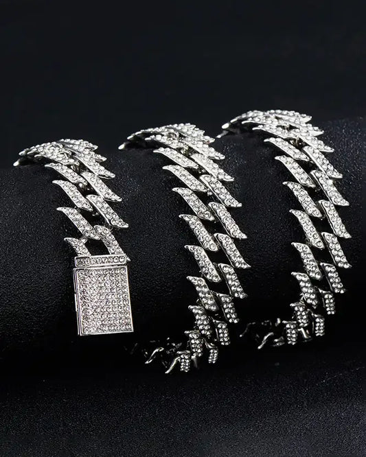 18mm Golden Lightning Cuban chain