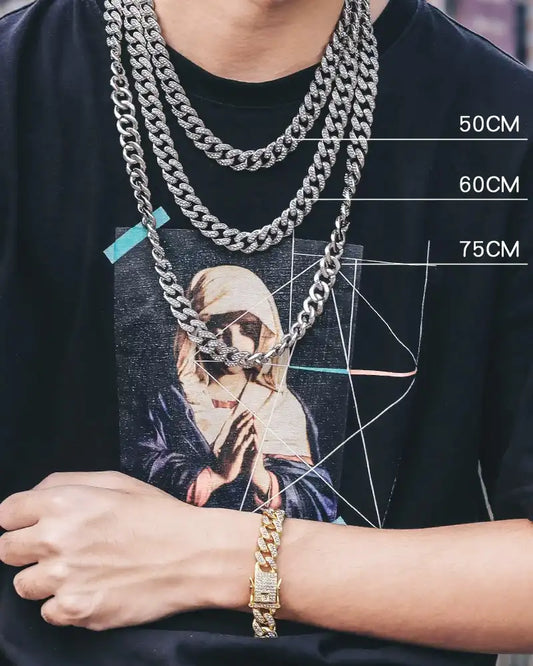 12.5MMFull diamond Cuban chain