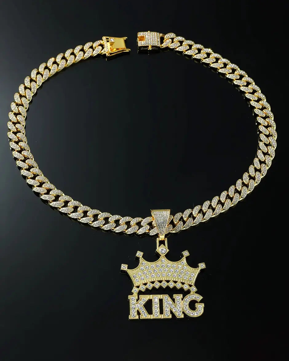 Iced Out King's pendant