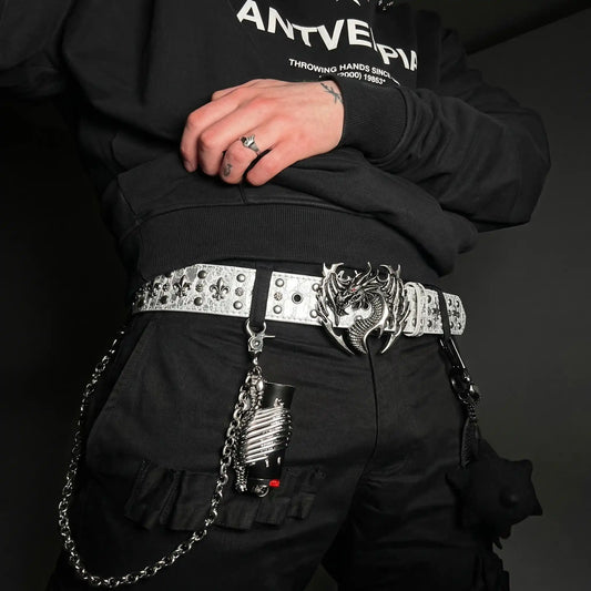 Obsidian Wyvern Buckle Belt