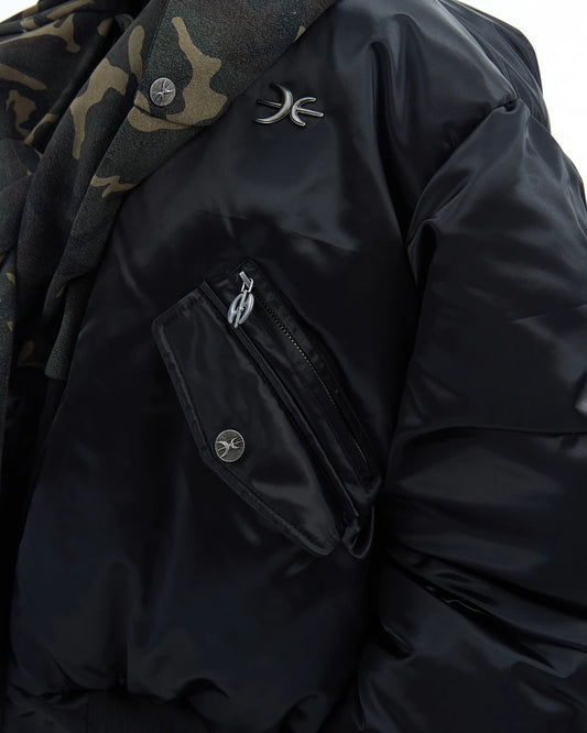 Camouflage hooded jacket