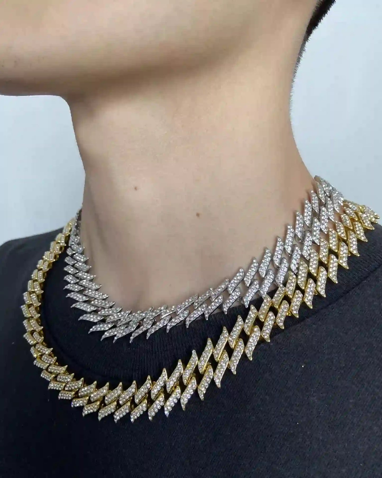 18mm Golden Lightning Cuban chain