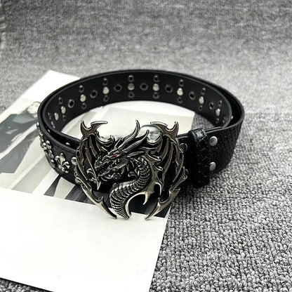 Obsidian Wyvern Buckle Belt