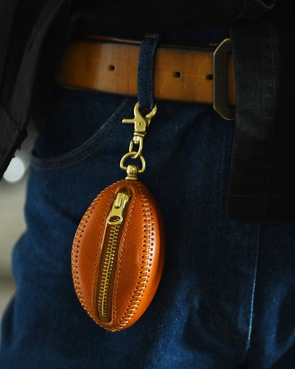 Vintage Laced Rugby Bag Charm