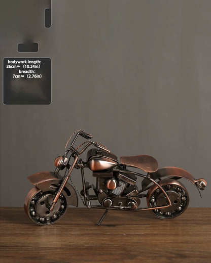 Handcrafted Motorcycle Sculpture