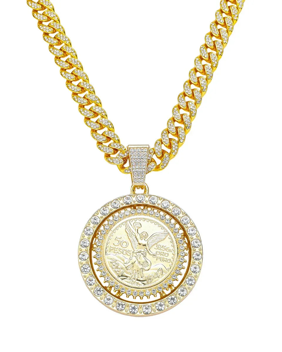 13mm Callejero 50 Pesos Necklace