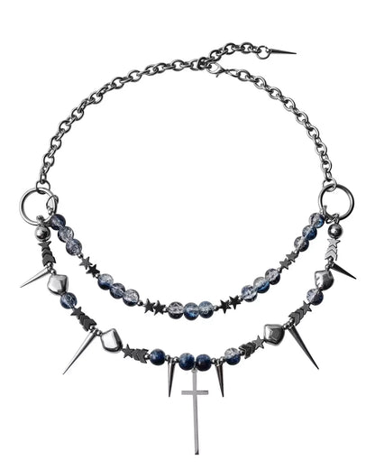 Starfall Forbidden Realm Cross Necklace