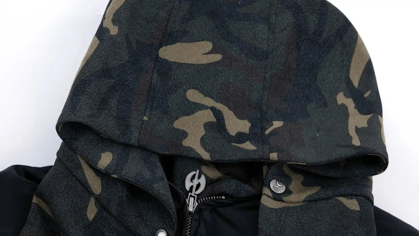 Camouflage hooded jacket