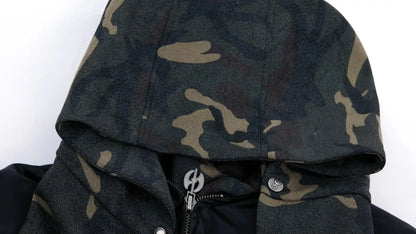 Camouflage hooded jacket