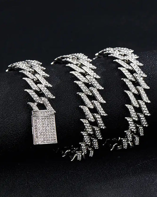 18mm Golden Lightning Cuban chain