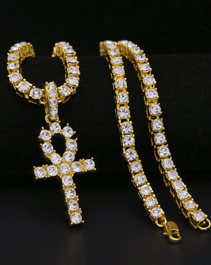 Gold & Ice Ankh