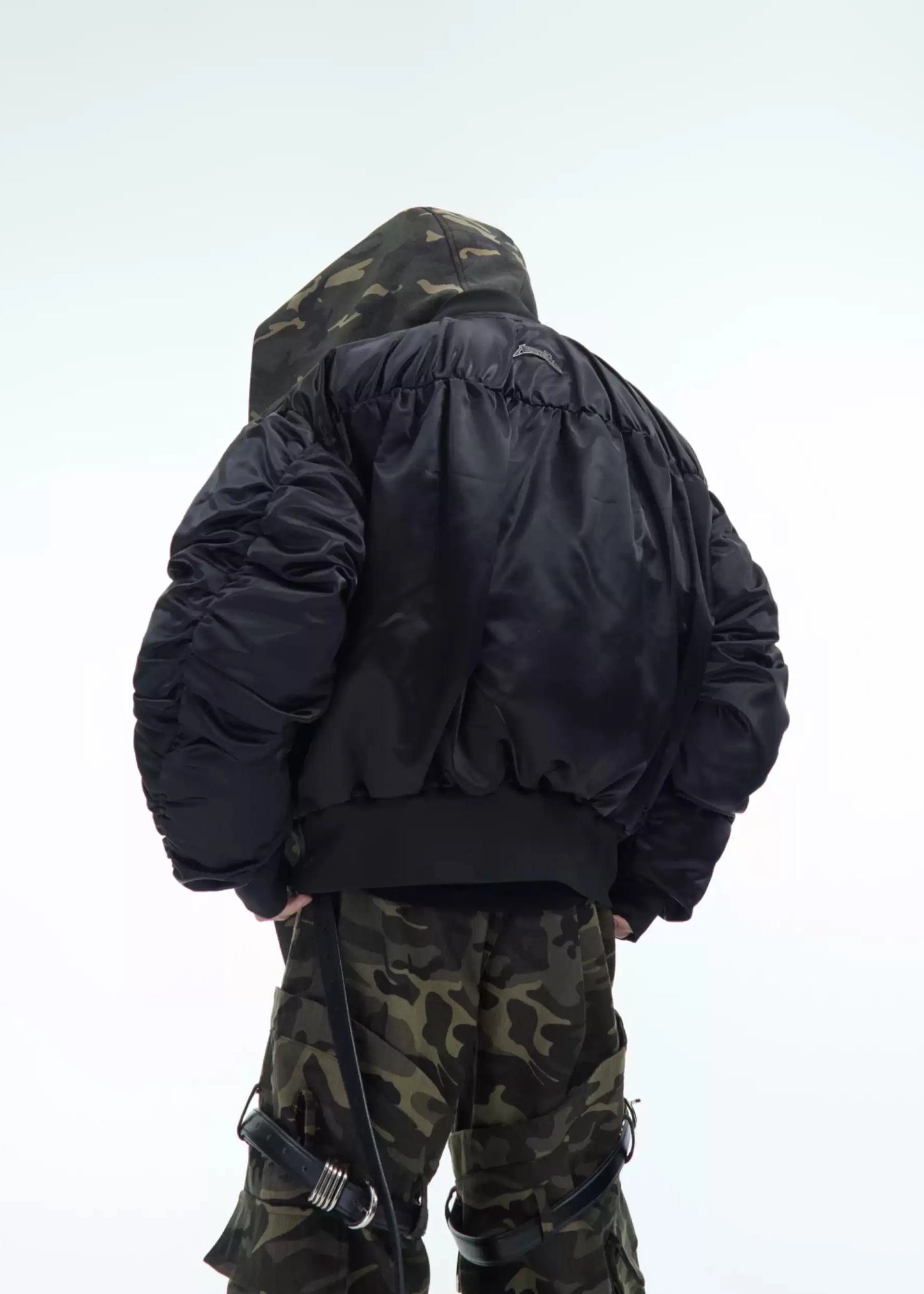 Camouflage hooded jacket