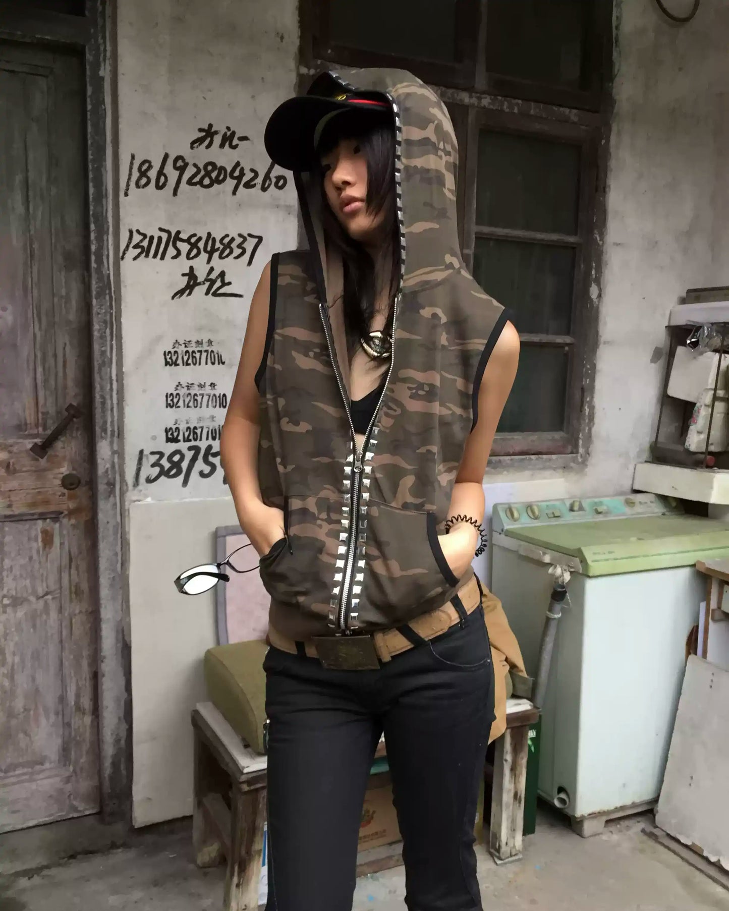 Stealth Punk Hooded Gilet