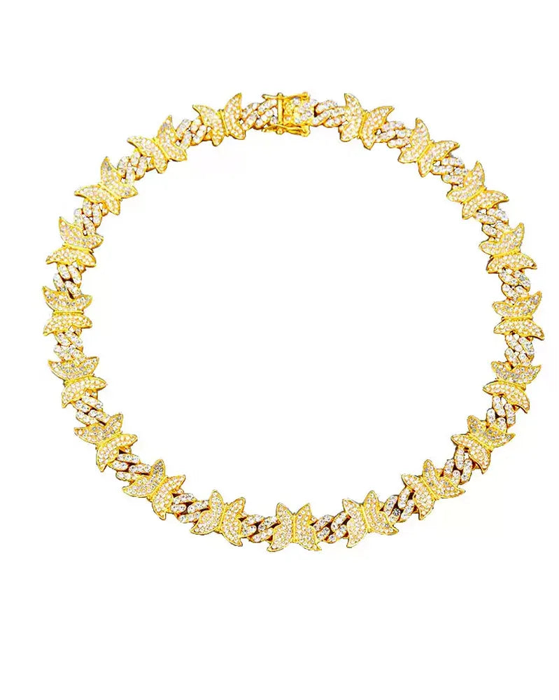 Luxe Butterfly Cuban  Link