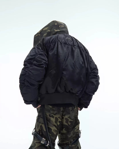Camouflage hooded jacket