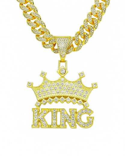 Iced Out King's pendant