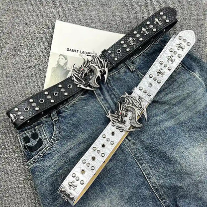 Obsidian Wyvern Buckle Belt