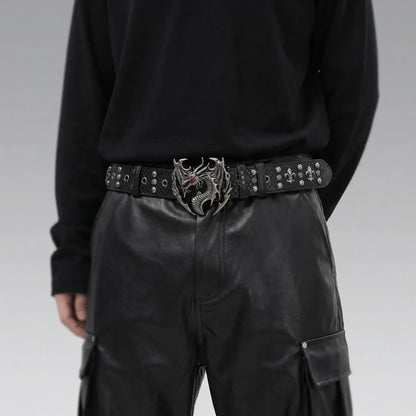 Obsidian Wyvern Buckle Belt