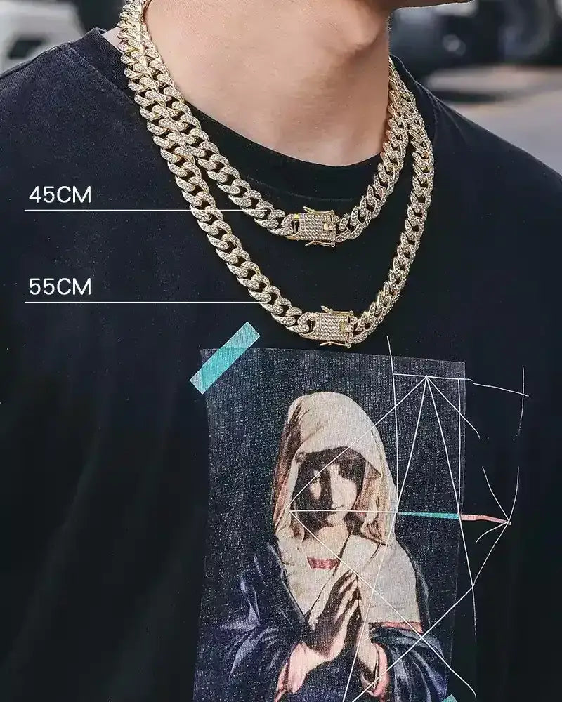 12.5MMFull diamond Cuban chain
