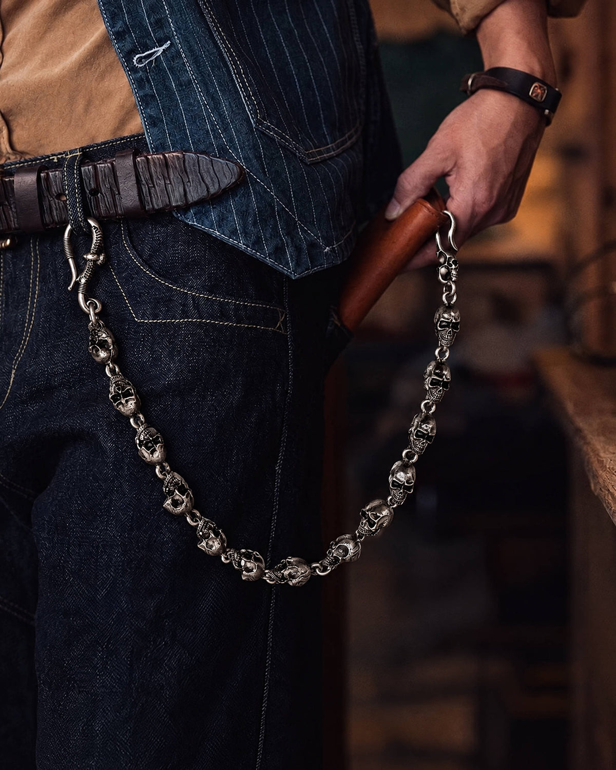 Dead Man's Throttle Skull Chain
