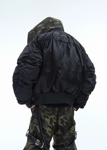 Camouflage hooded jacket