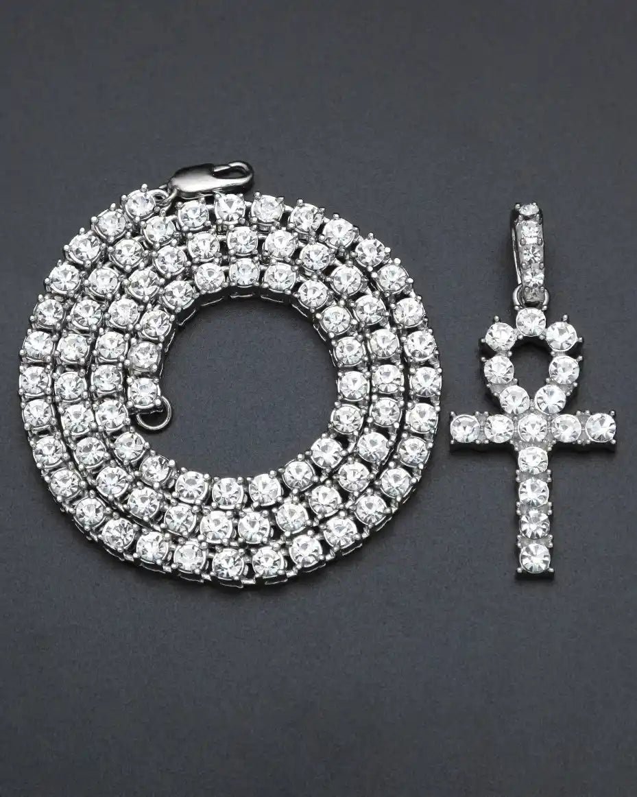 Gold & Ice Ankh
