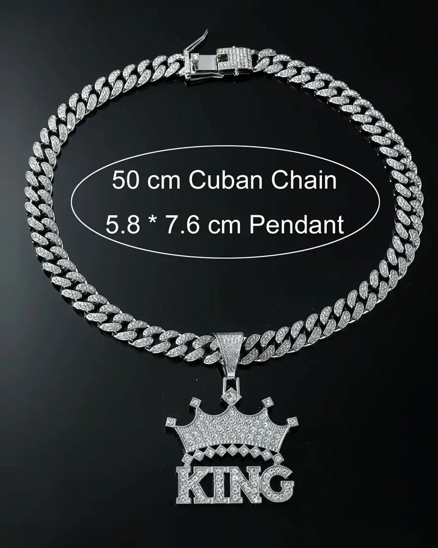 Iced Out King's pendant