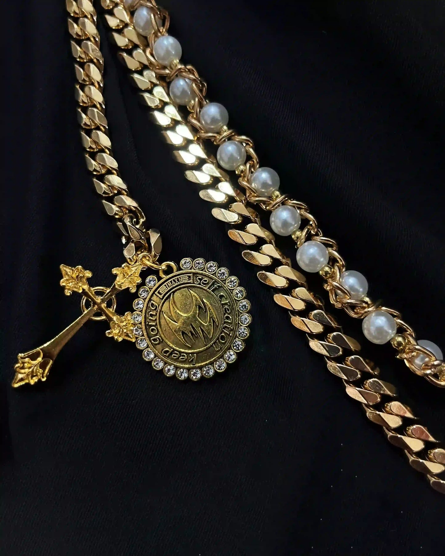 Gilded Pearl Drape