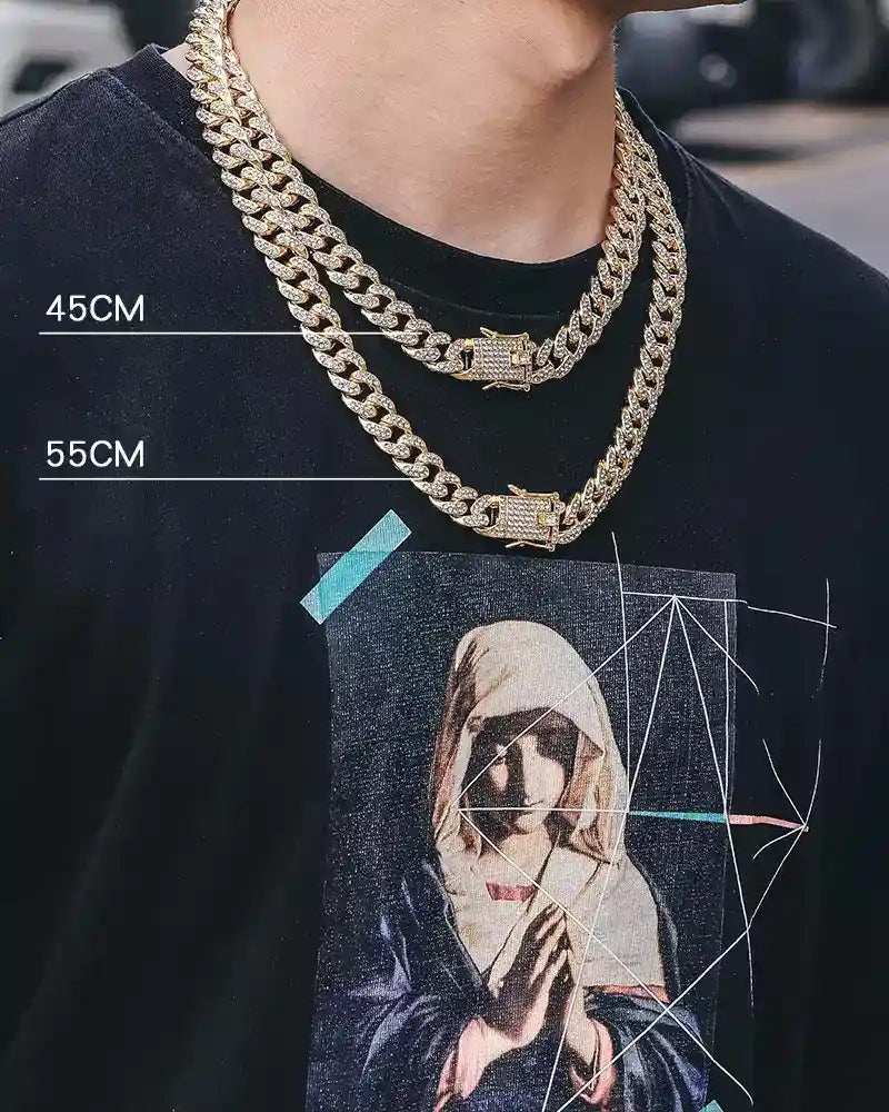 12.5MMFull diamond Cuban chain