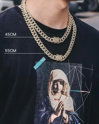 12.5MMFull diamond Cuban chain