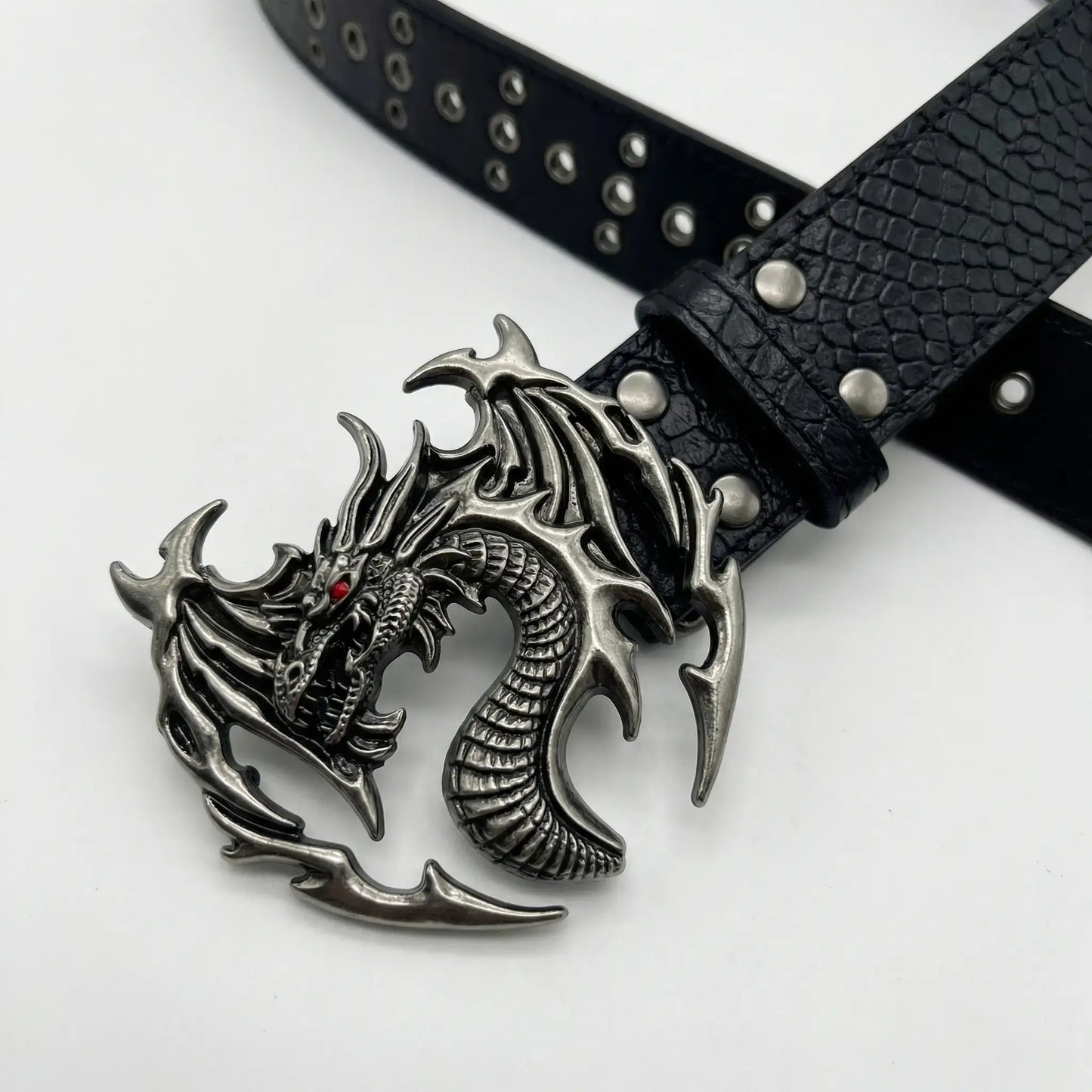Obsidian Wyvern Buckle Belt