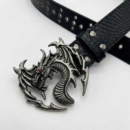 Obsidian Wyvern Buckle Belt