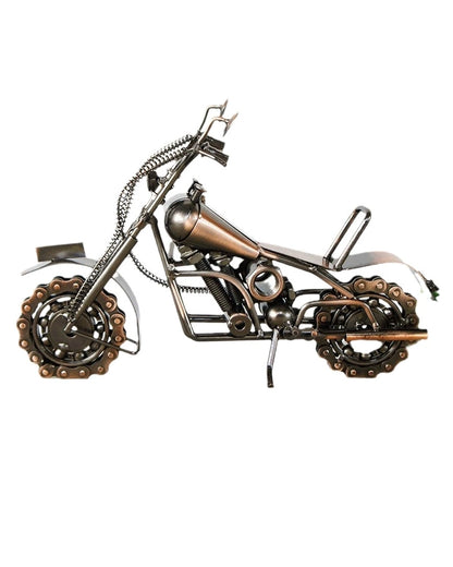 Handcrafted Motorcycle Sculpture