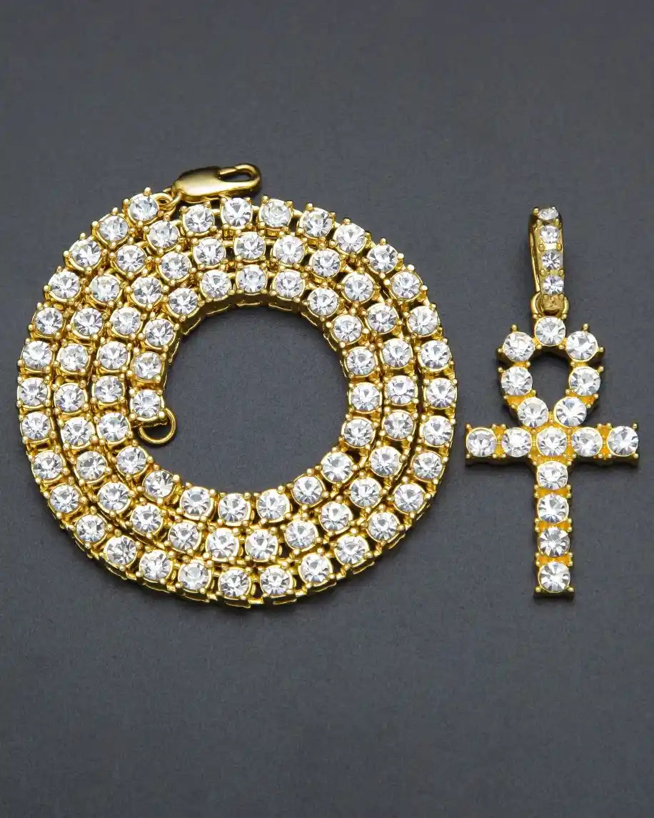 Gold & Ice Ankh