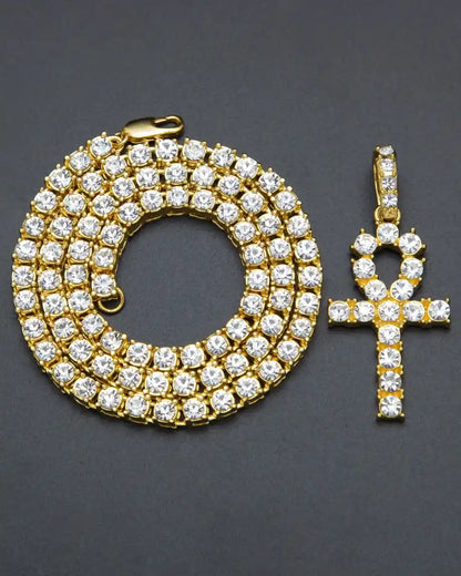Gold & Ice Ankh