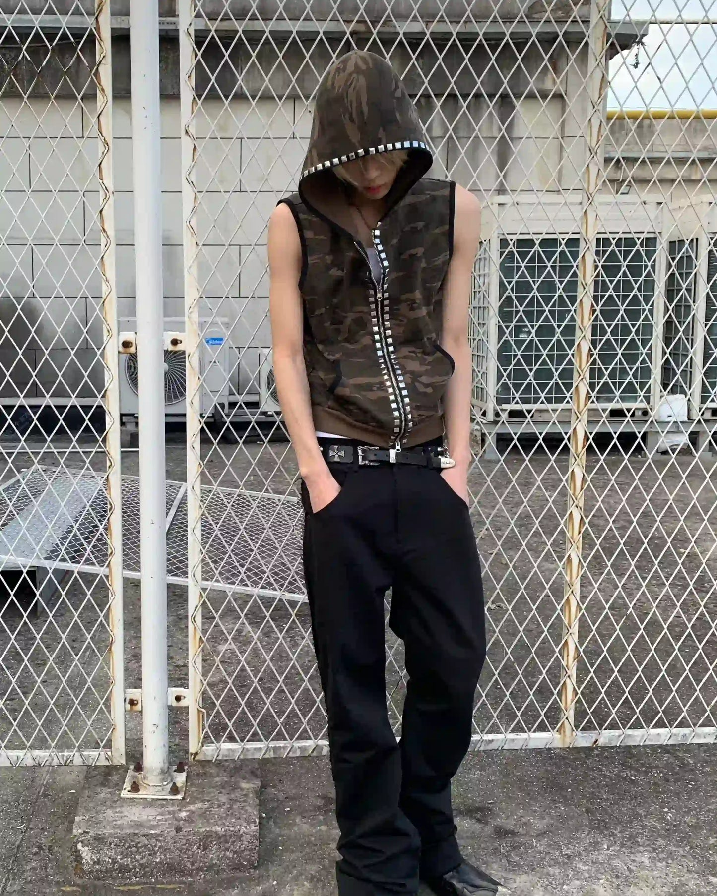 Stealth Punk Hooded Gilet