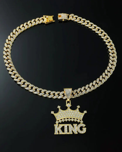 Iced Out King's pendant