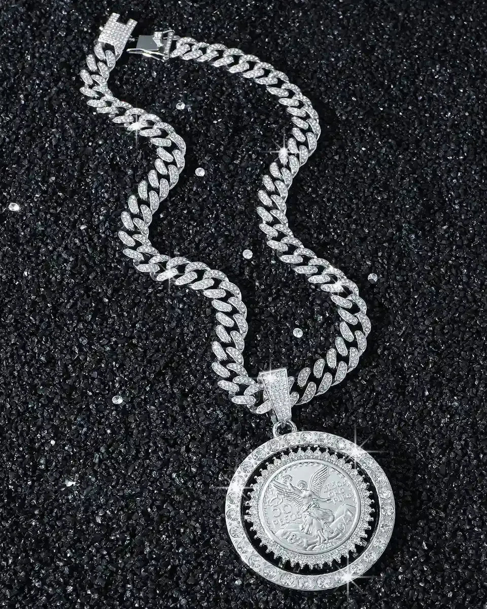 13mm Callejero 50 Pesos Necklace
