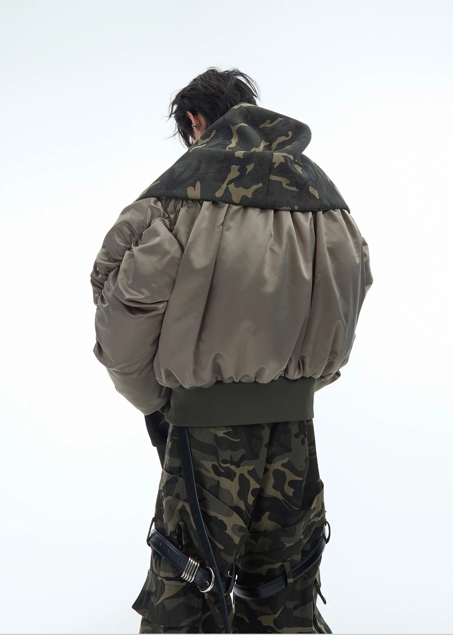 Camouflage hooded jacket