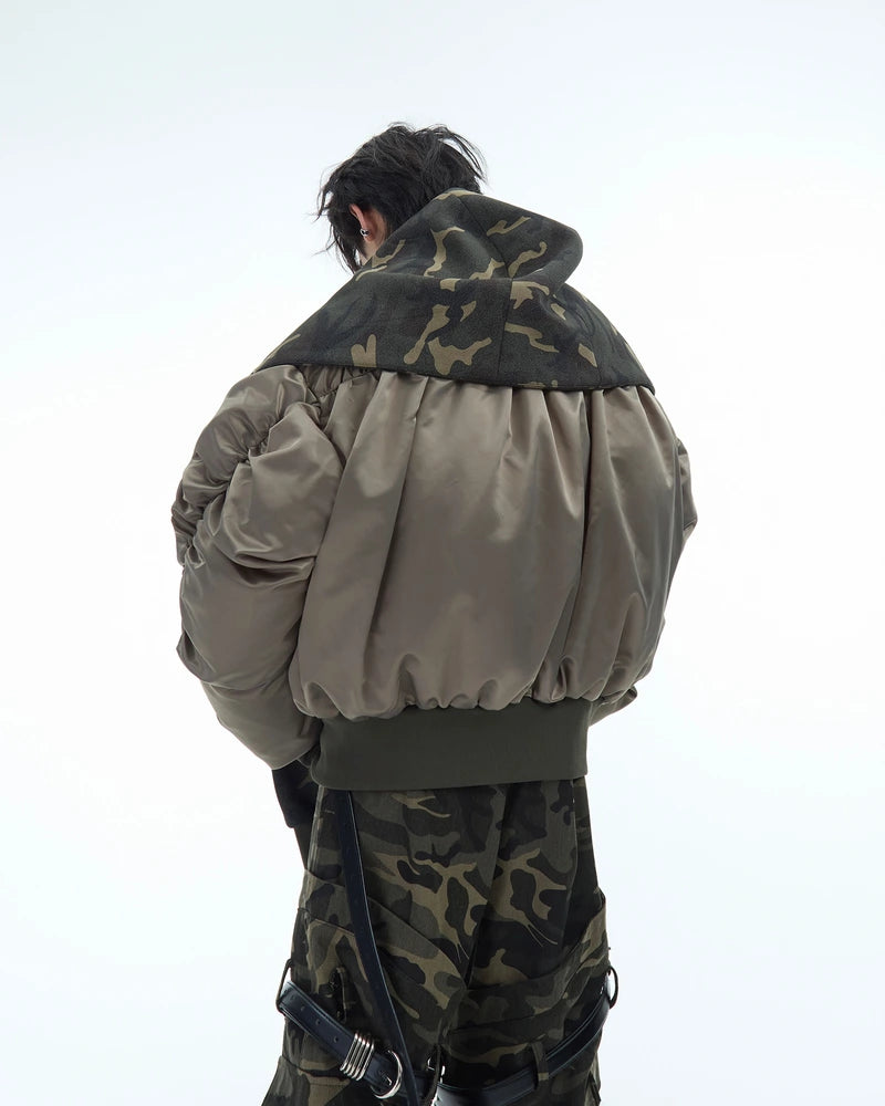 Camouflage hooded jacket