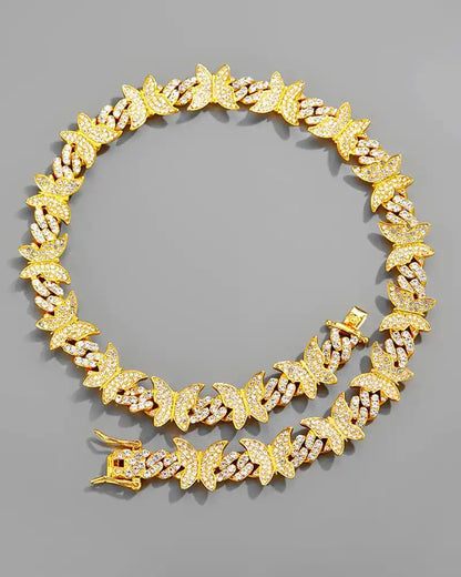 Luxe Butterfly Cuban  Link