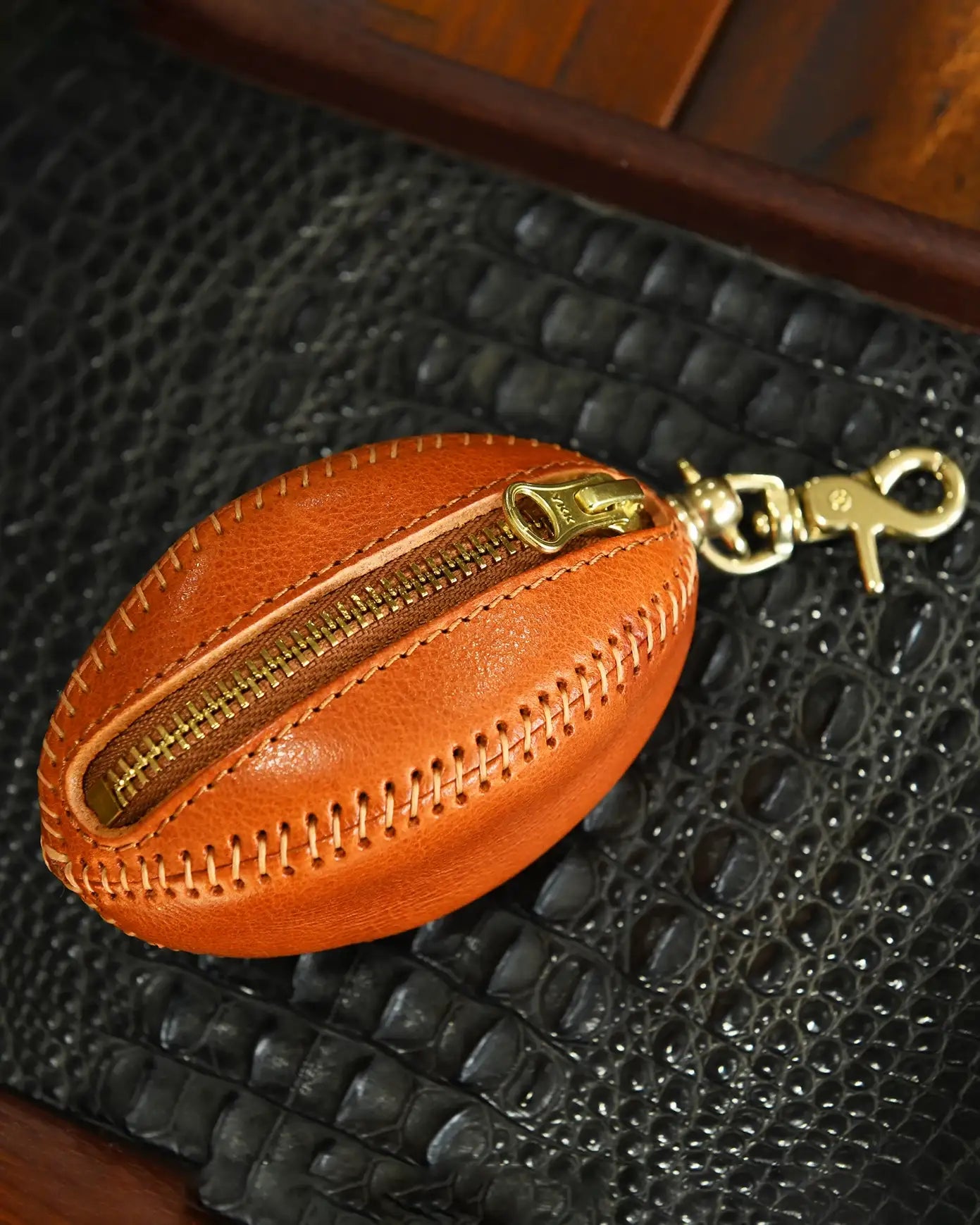 Vintage Laced Rugby Bag Charm
