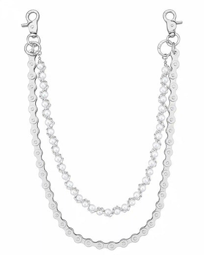 Cadena Doble Silver Yard