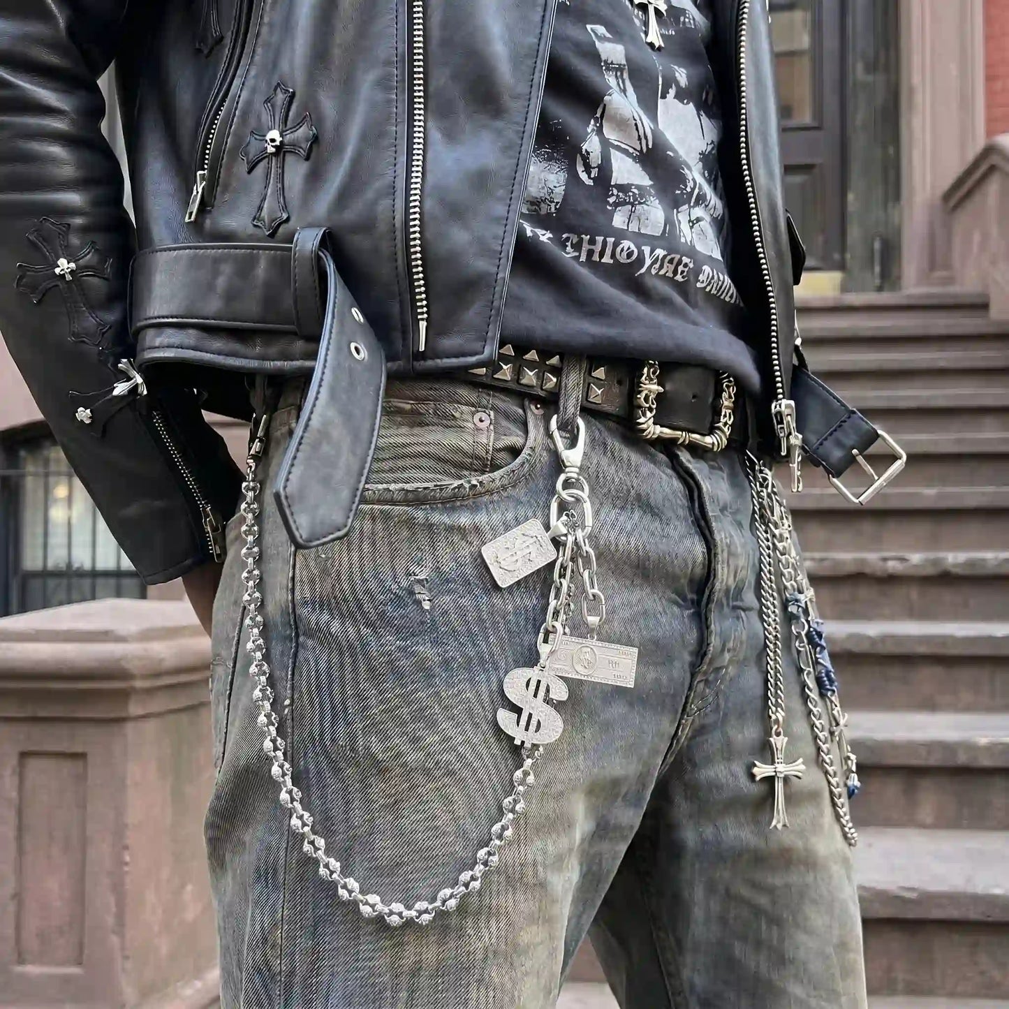 Money Talk Pavé Pant Chain