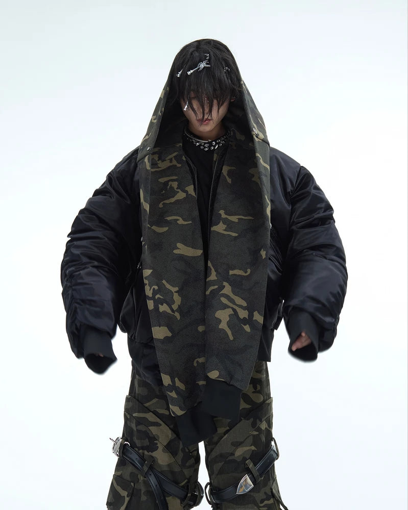 Camouflage hooded jacket