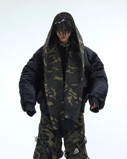 Camouflage hooded jacket