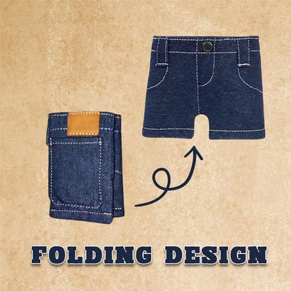 Handmade Denim Shorts Wallet