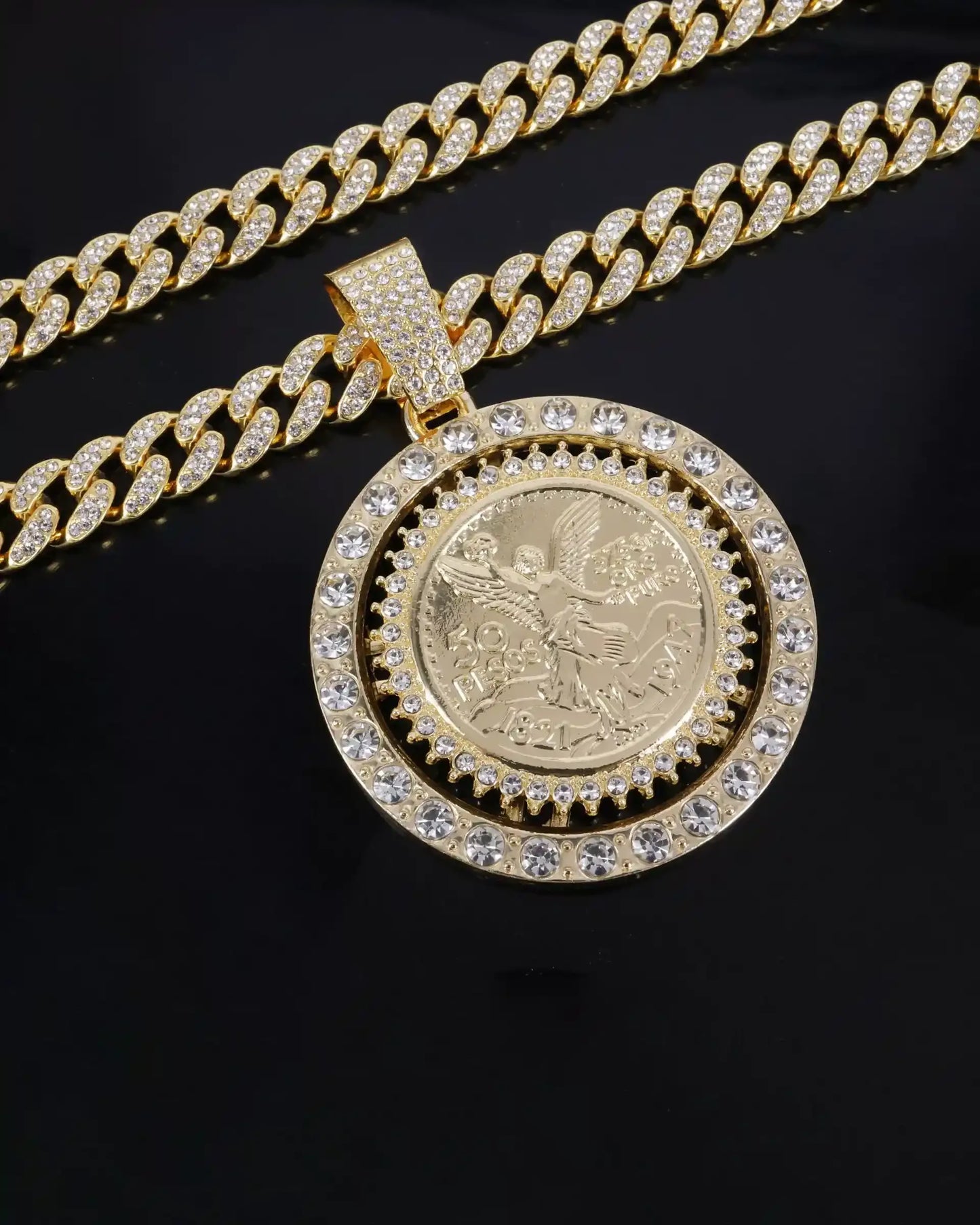 13mm Callejero 50 Pesos Necklace