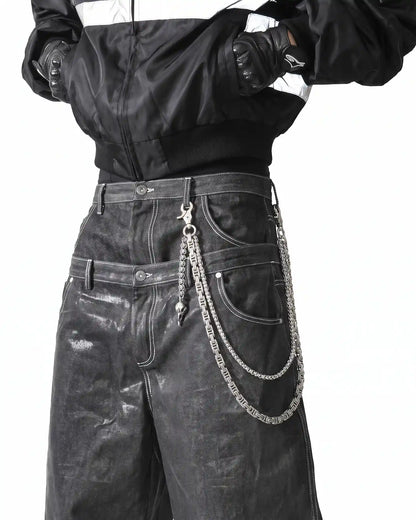 Cadena bizantina para pantalones de cuervo